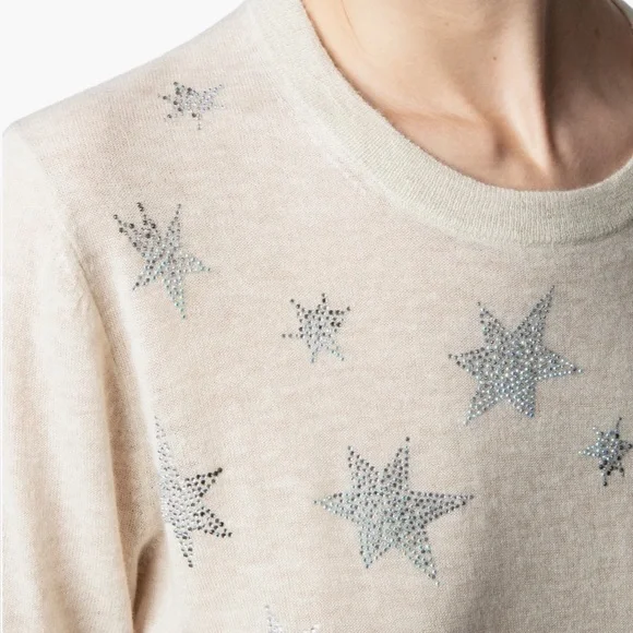 ZADIG & VOLTAIRE
Ida Cashmere Star Strass/Embellished Sweater
COLOR:Sugar Size S - Picture 3 of 10